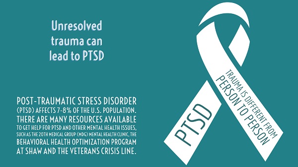 How does PTSD create new issues for suffering